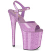 FLAMINGO-809GP Plateau Sandaletten Lila | Pleaser