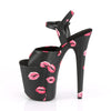 FLAMINGO-809KISSES Plateau Sandaletten Kisses von Pleaser – Ansicht 3