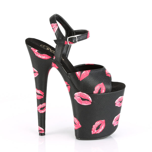 FLAMINGO-809KISSES Plateau Sandaletten Kisses von Pleaser – Ansicht 5