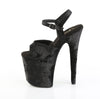 FLAMINGO-809WR Plateau Sandaletten Schwarz Matt | Pleaser
