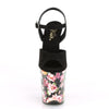 FLAMINGO-809WR Plateau Sandaletten Mehrfarbig Blumen von Pleaser – Ansicht 2