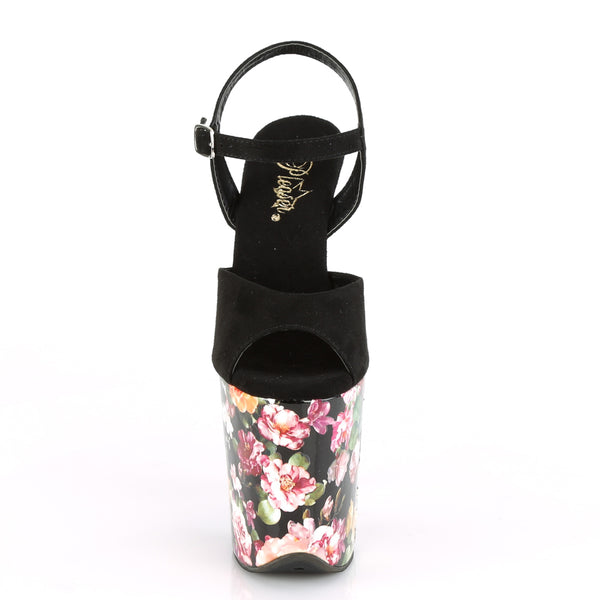 FLAMINGO-809WR Plateau Sandaletten Mehrfarbig Blumen | Pleaser