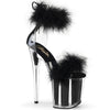 FLAMINGO-824F Plateau Sandaletten Schwarz | Pleaser