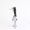 FLAMINGO-827RS Plateau Sandaletten Schwarz/Transparent | Pleaser