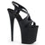 FLAMINGO-831 Plateau Sandaletten Matt Schwarz | Pleaser