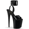 FLAMINGO-891 Plateau Sandaletten Lack Schwarz | Pleaser