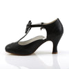 FLAPPER-11 Kitten Heels Pumps Schwarz | Pin Up Couture