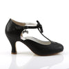 FLAPPER-11 Kitten Heels Pumps Schwarz | Pin Up Couture