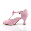 FLAPPER-11 Kitten Heel Pumps - Rosa | Pin Up Couture