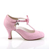 FLAPPER-11 Kitten Heel Pumps - Rosa | Pin Up Couture