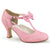 FLAPPER-11 Kitten Heel Pumps - Rosa | Pin Up Couture