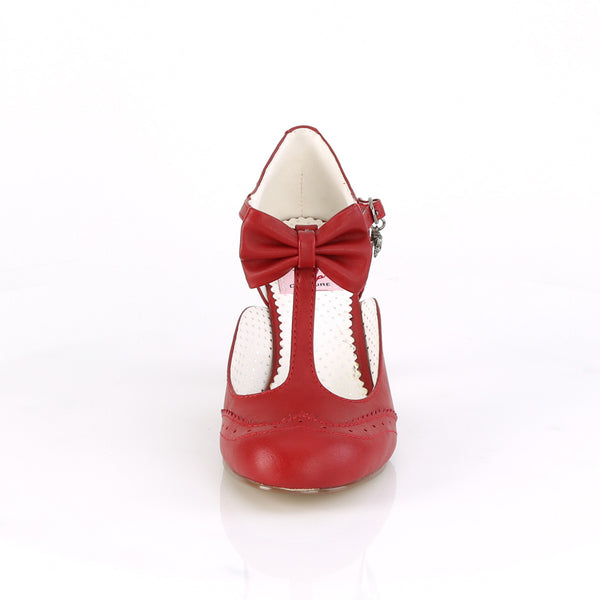 FLAPPER-11 Kitten Heel Pumps Rot Matt EUR 38 | Pin Up Couture SALE