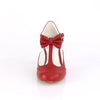 FLAPPER-11 Kitten Heel Pumps Rot Matt | Pin Up Couture