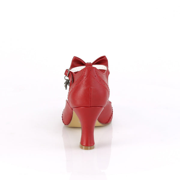 FLAPPER-11 Kitten Heel Pumps Rot Matt EUR 38 | Pin Up Couture SALE