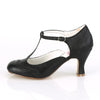 FLAPPER-26 Kitten Heel Pumps Schwarz | Funtasma SALE