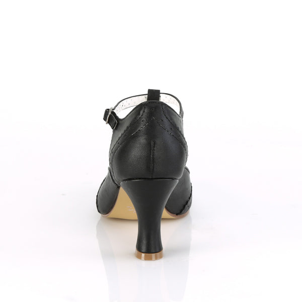 FLAPPER-26 Kitten Heel Pumps Schwarz | Funtasma SALE