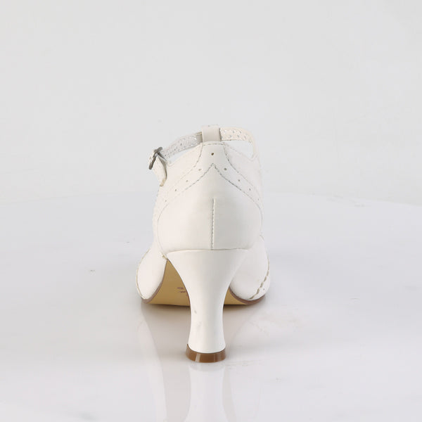 FLAPPER-26 Kitten Heel Pumps Weiß | Funtasma SALE