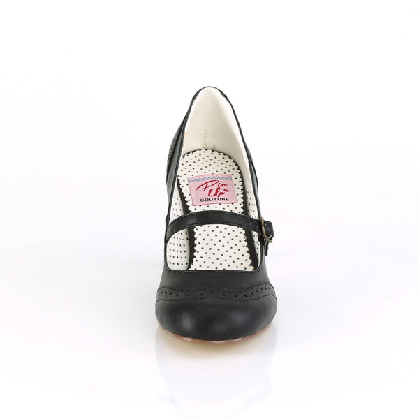 FLAPPER-32 Pumps - Schwarz | Pin Up Couture