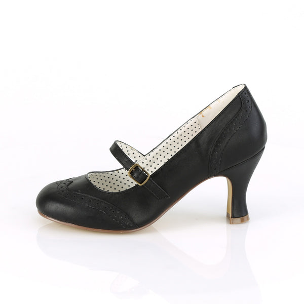 FLAPPER-32 Pumps - Schwarz | Pin Up Couture