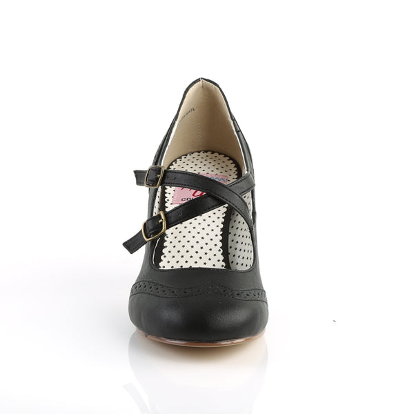 FLAPPER-35 Pumps Schwarz | Pin Up Couture