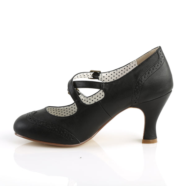 FLAPPER-35 Pumps Schwarz | Pin Up Couture