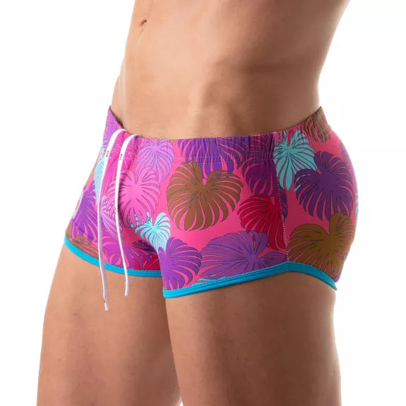 Brazilian Bademode mit floralem Muster Herren - Stylisch & Bequem, Pink | TOF Paris