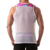 Tank Top mit floralem Mesh-Einsatz - Leicht & Atmungsaktiv, Pink | TOF Paris