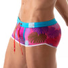 Badehose Herren mit floralem Muster - flacher, bequemer Sitz, Pink | TOF Paris