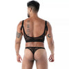 Schwarzer Fluid Lace-String von TOF Paris – Ansicht 6