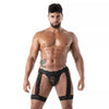 Schwarzer Fluid Lace-Jockstrap | TOF Paris