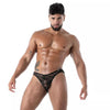 Schwarzer Fluid Lace Minibriefs-Slip von TOF Paris