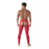 Rote Fluid Lace Open-Leggings von TOF Paris – Ansicht 3