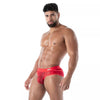 Roter Fluid Lace Pocket-Slip von TOF Paris – Ansicht 2