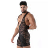 Schwarzes Fluid Lace Pocket Open Wrestling-Singlet von TOF Paris – Ansicht 2