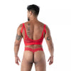 Roter Spitzen-String aus Fluid Lace von TOF Paris – Ansicht 4