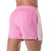 Fussball Shorts - Pink, Mid-Thigh mit Kontraststreifen & Taschen | TOF Paris