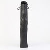 FORBIDDEN-1020 Plateau Pony Stiefeletten - Schwarz Matt von Pleaser – Ansicht 4