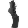 FORBIDDEN-1020 Plateau  Pony Stiefeletten - Schwarz Matt | Pleaser