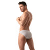 Herren Bikini-Slip mit vorgeformtem Komfort-Vordertasche, Grau | TOF Paris