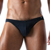Herren Bikini-Slip mit vorgeformtem Komfort-Vordertasche, Marineblau | TOF Paris