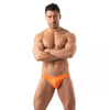 Herren Bikini-Slip mit vorgeformtem Komfort-Vordertasche, Orange | TOF Paris