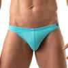 Herren Bikini-Slip mit vorgeformtem Komfort-Vordertasche, Türkis | TOF Paris