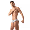 Herren Slip High-Cut - Baumwoll-Mix mit tiefem, gefüttertem Frontbereich, Grau | TOF Paris
