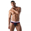 Herren Slip High-Cut - Baumwoll-Mix mit tiefem, gefüttertem Frontbereich, Marineblau | TOF Paris