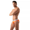 Herren Slip High-Cut - Baumwoll-Mix mit tiefem, gefüttertem Frontbereich, Orange | TOF Paris