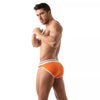 Herren Slip High-Cut - Baumwoll-Mix mit tiefem, gefüttertem Frontbereich, Orange | TOF Paris