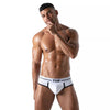 Herren Slip High-Cut - Baumwoll-Mix mit tiefem, gefüttertem Frontbereich, Weiß | TOF Paris