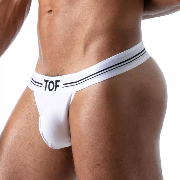 Weißer French Thong im klassischen Premium Schnitt von TOF Paris – Ansicht 3