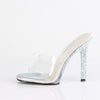 GALA-01DSP Pantoletten transparent Glitzersteine | Fabulicious