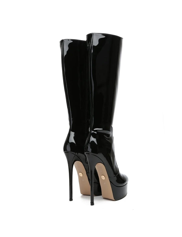 Stiefel STACKSTAND Black Shiny | Giaro SALE